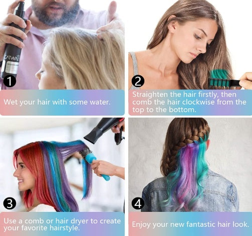Colorful Hair Dye Comb